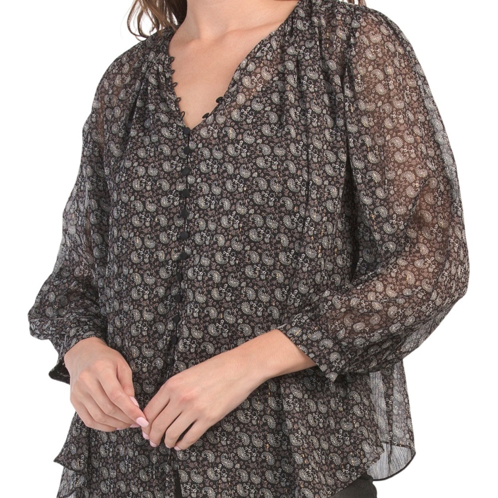 ZARA women’s blouse Size XS in sheer black